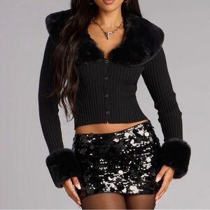 Windsor Fur Cardigan